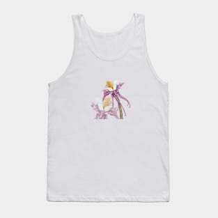 Aquilegia watercolor flower Tank Top